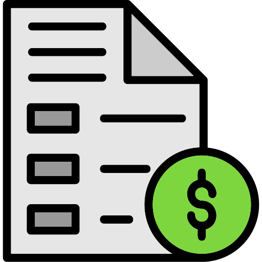 Invoice Generic Outline Color icon