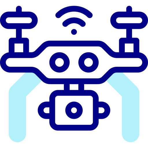 drone con cámara icono gratis