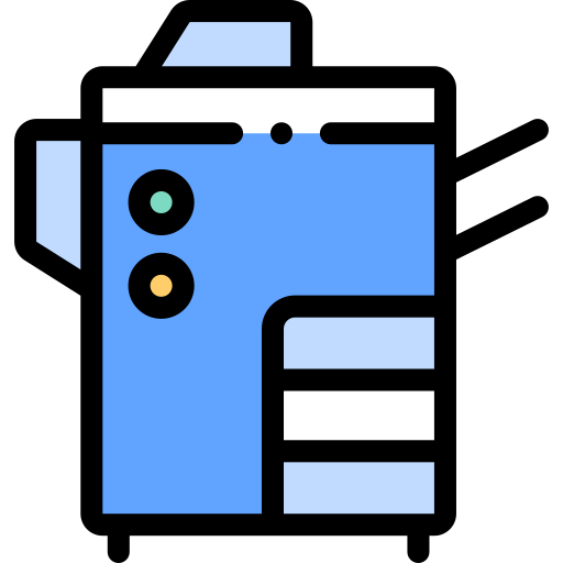 Photocopier Detailed Rounded Lineal Color Icon