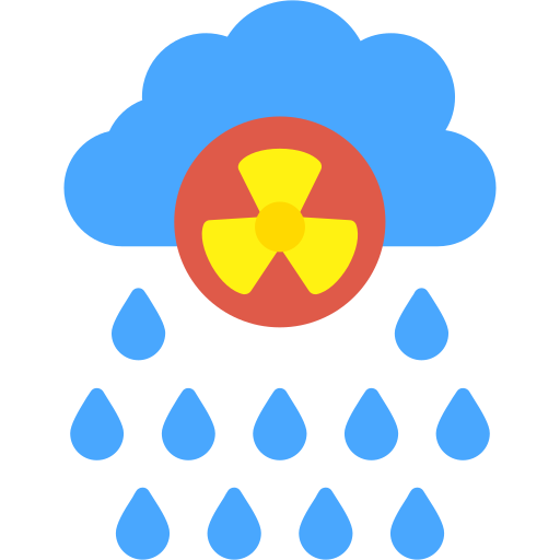 Acid Rain Free Ecology And Environment Icons