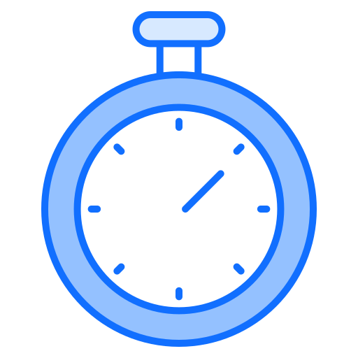 Stopwatch Generic Blue Icon