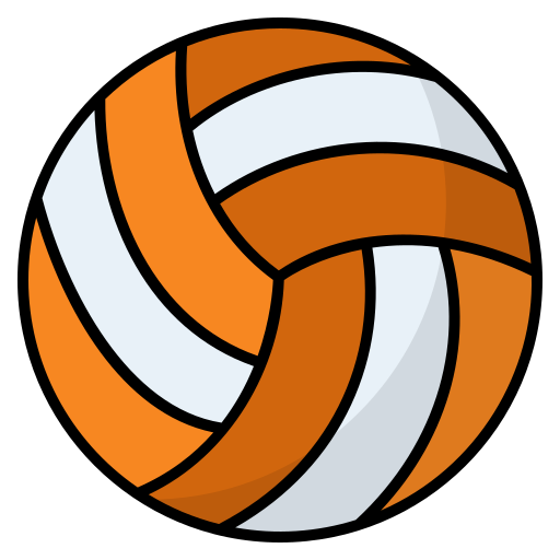 Volleyball Generic Outline Color icon