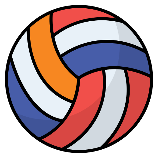 Volleyball Generic Outline Color icon