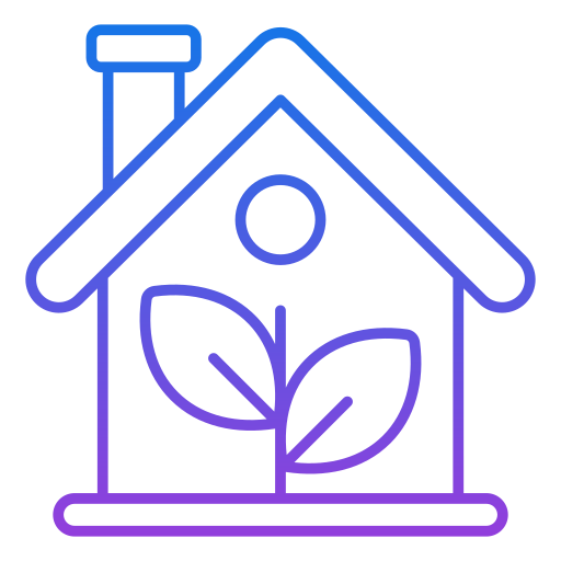 Eco house Generic Gradient icon