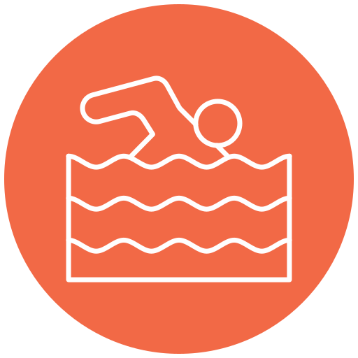 Swimming free icon