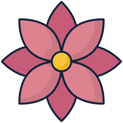 Flower Generic Outline Color icon