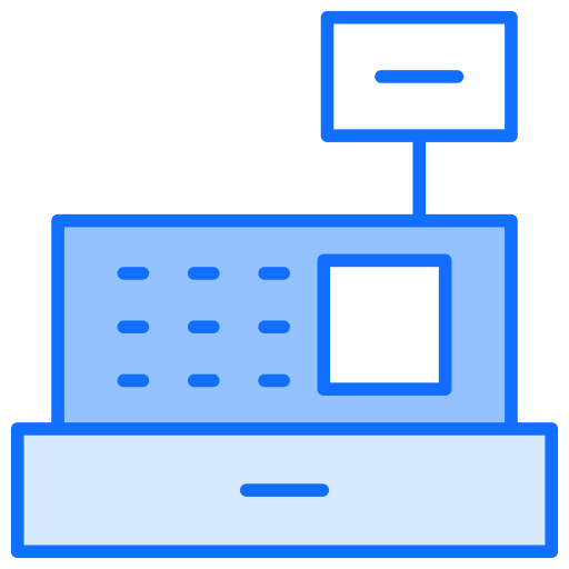 caja registradora icono gratis