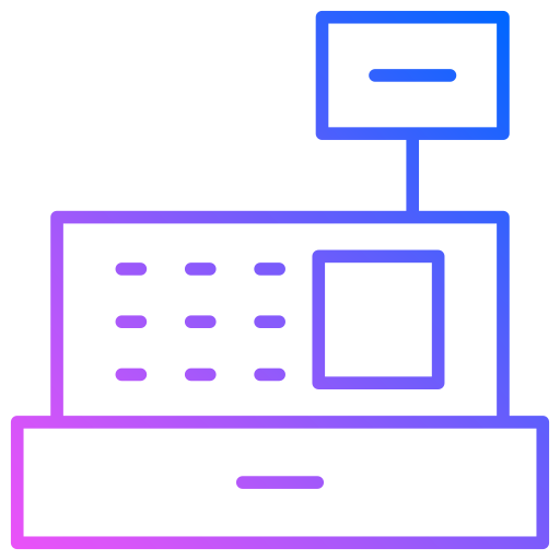 caja registradora icono gratis