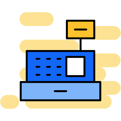 caja registradora icono gratis