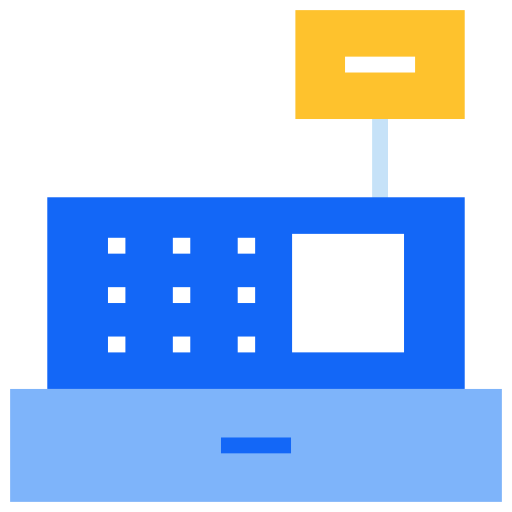 caja registradora icono gratis