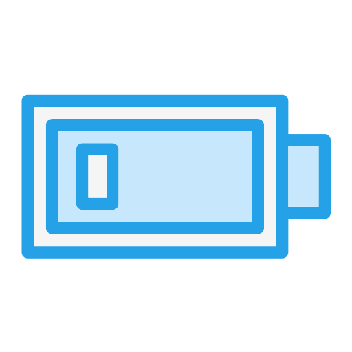 batería baja icono gratis