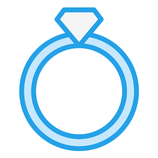 Wedding ring Generic Blue icon