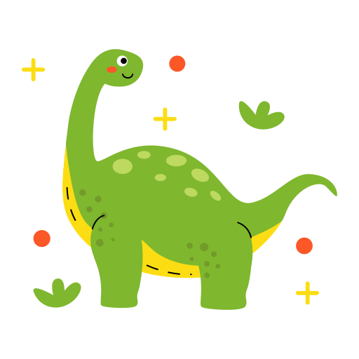 Brontosaurus Stickers - Free animals Stickers