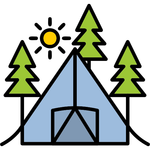 Camping Generic Outline Color icon