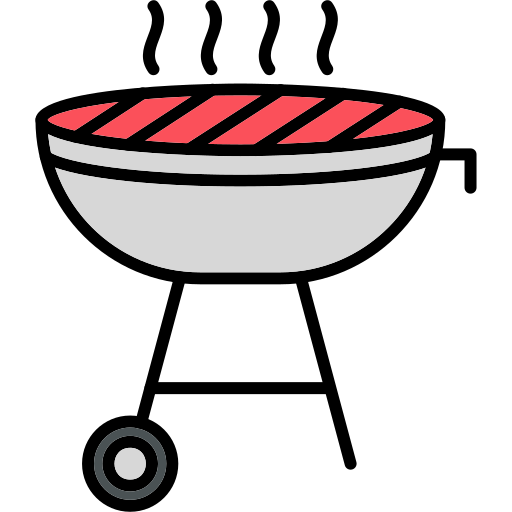 BBQ grill Generic Outline Color icon