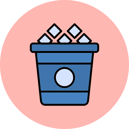 Ice bucket Generic Outline Color icon