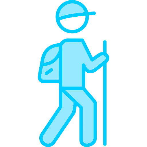 Hiking Generic Blue icon