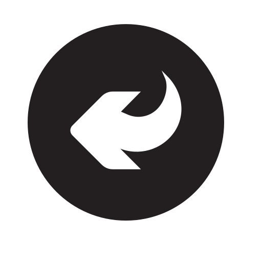 Turn Left Generic Glyph icon