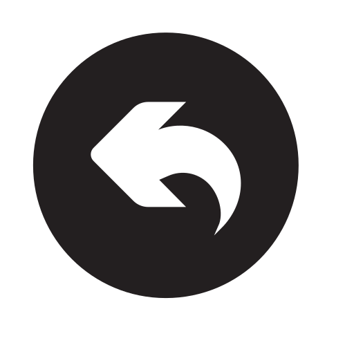 Turn Left Generic Glyph icon