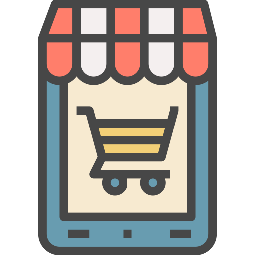 Online shop free icon