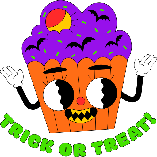 Trick Or Treat Halloween Sticker for iOS & Android