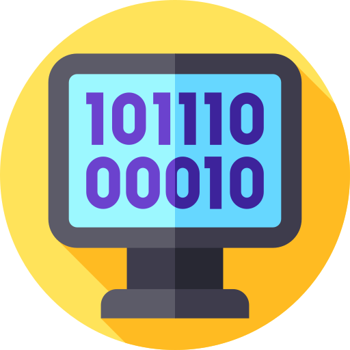 Binary Code Free Technology Icons