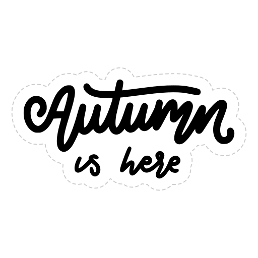 otoño gratis sticker