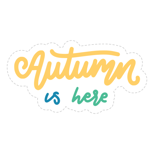 otoño gratis sticker