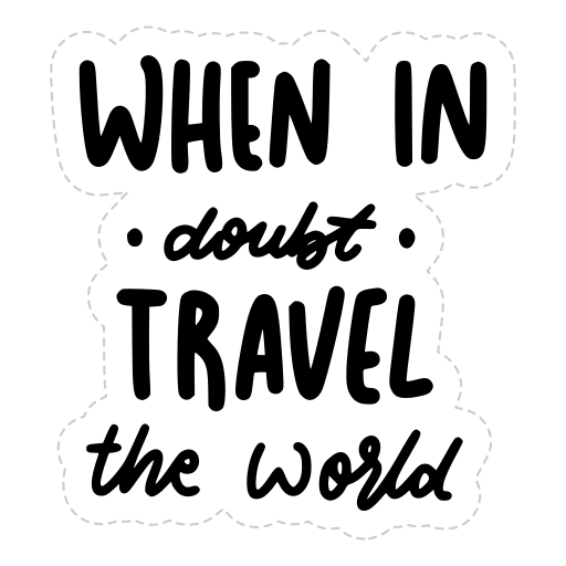 Travel free sticker Travel free sticker