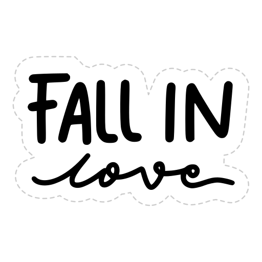 Fall in love free sticker Fall in love free sticker