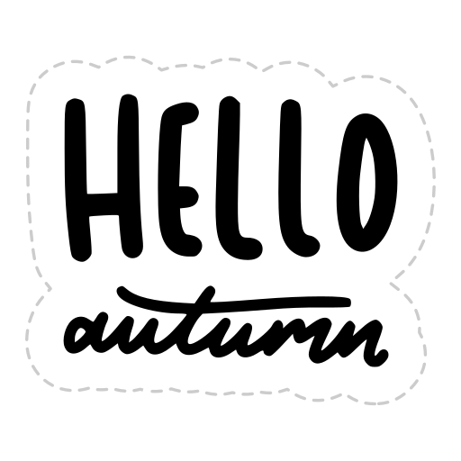 otoño gratis sticker