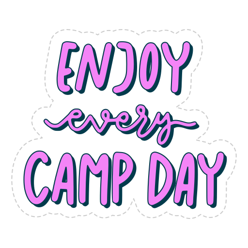 camp gratis sticker