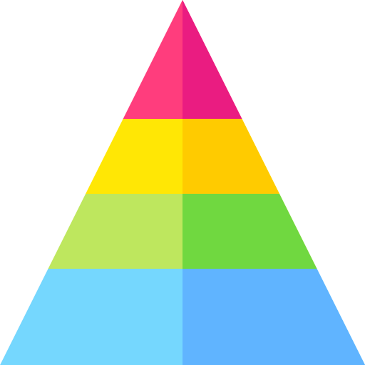 Pyramid Basic Straight Flat icon