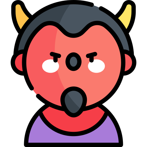 Devil Kawaii Lineal Color Icon