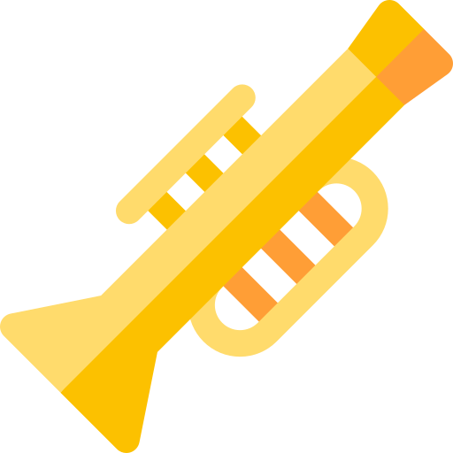 Trumpet Basic Rounded Flat icon