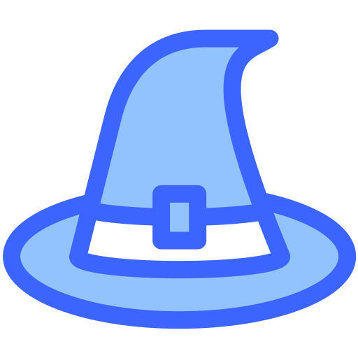 sombrero de bruja icono gratis