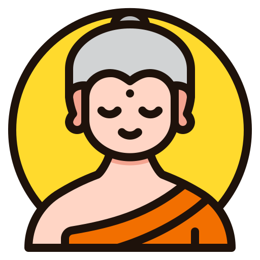 Buddha Generic Outline Color icon