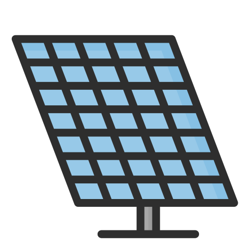 Solar panel Generic Outline Color icon