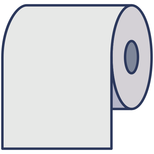 Toilet paper free icon Toilet paper free icon