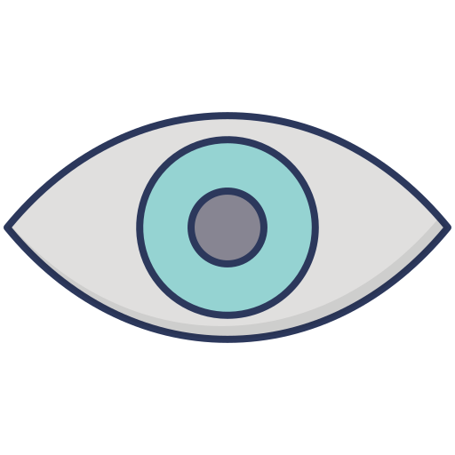 Eye Generic Outline Color icon