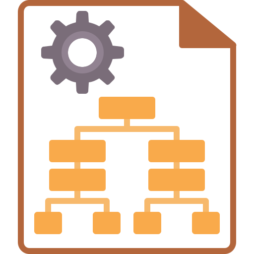 estructura de jerarquía icono gratis