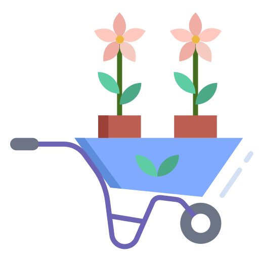 Wheelbarrow free icon