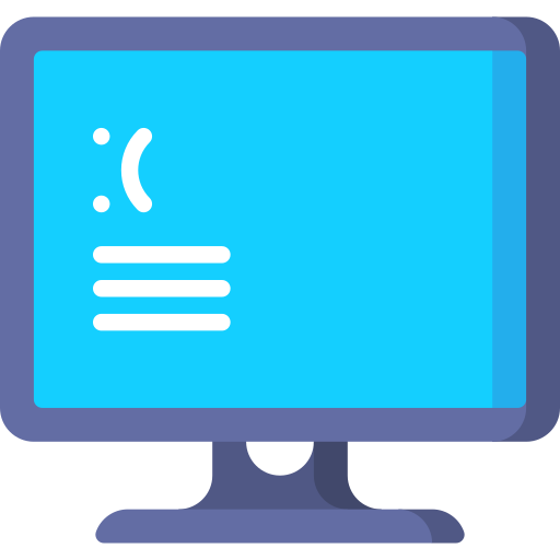 Blue screen - Free computer icons