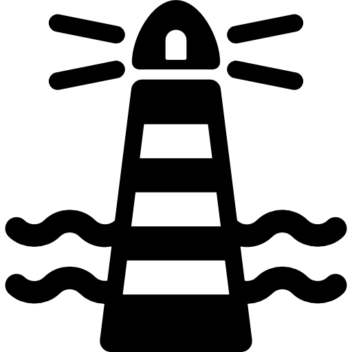 torre de luz con luz icono gratis