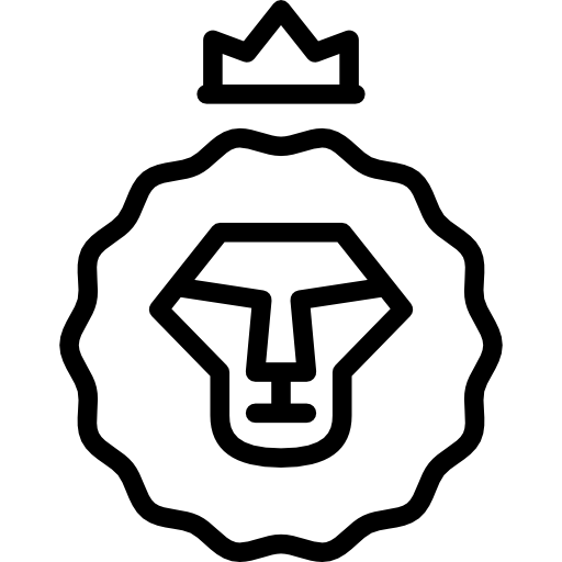 Buy vector lion of judah icon logo graphic royalty-free vectors