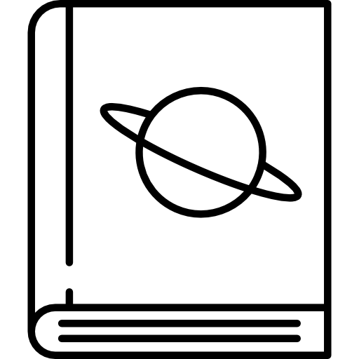 libro de astronomía icono gratis