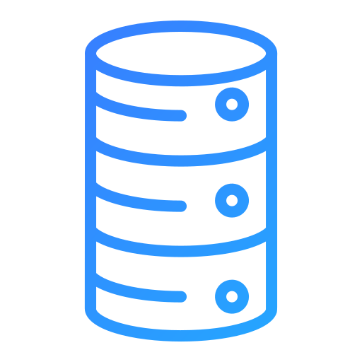 Database Generic Gradient icon