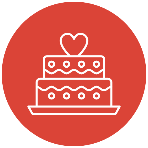 pastel de boda icono gratis