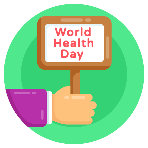 día mundial de la salud icono gratis