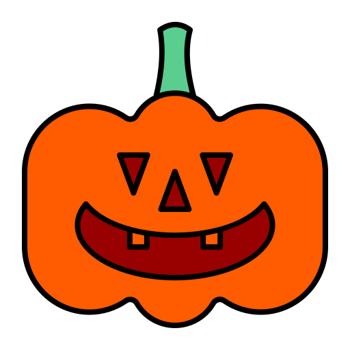 Pumpkin Generic Thin Outline Color icon